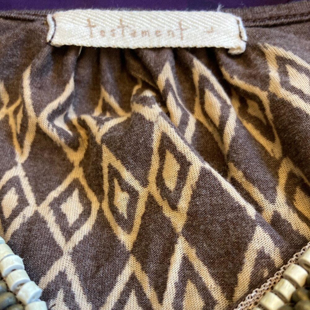 121 Testament Beaded Neckline Top Size L - Picture 13 of 15